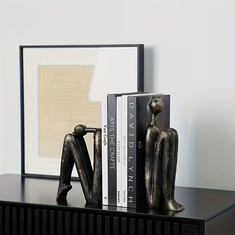 Silent Poise Bookends: Where Modern Art Meets Functional Luxury