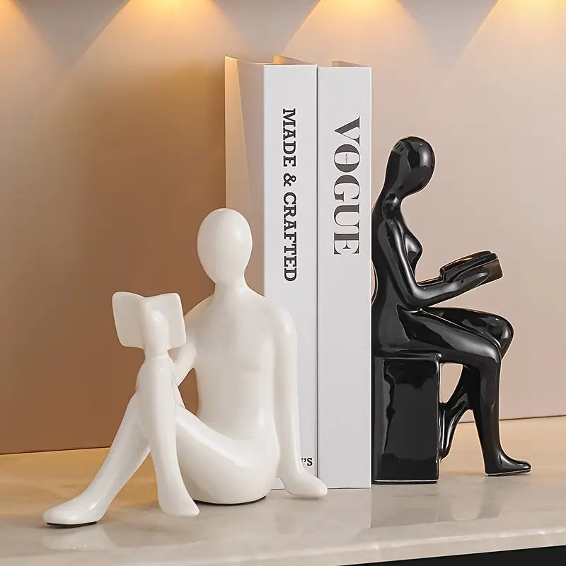 Abstract Figurine Bookends: The Perfect Blend of Art & Function for Modern Homes