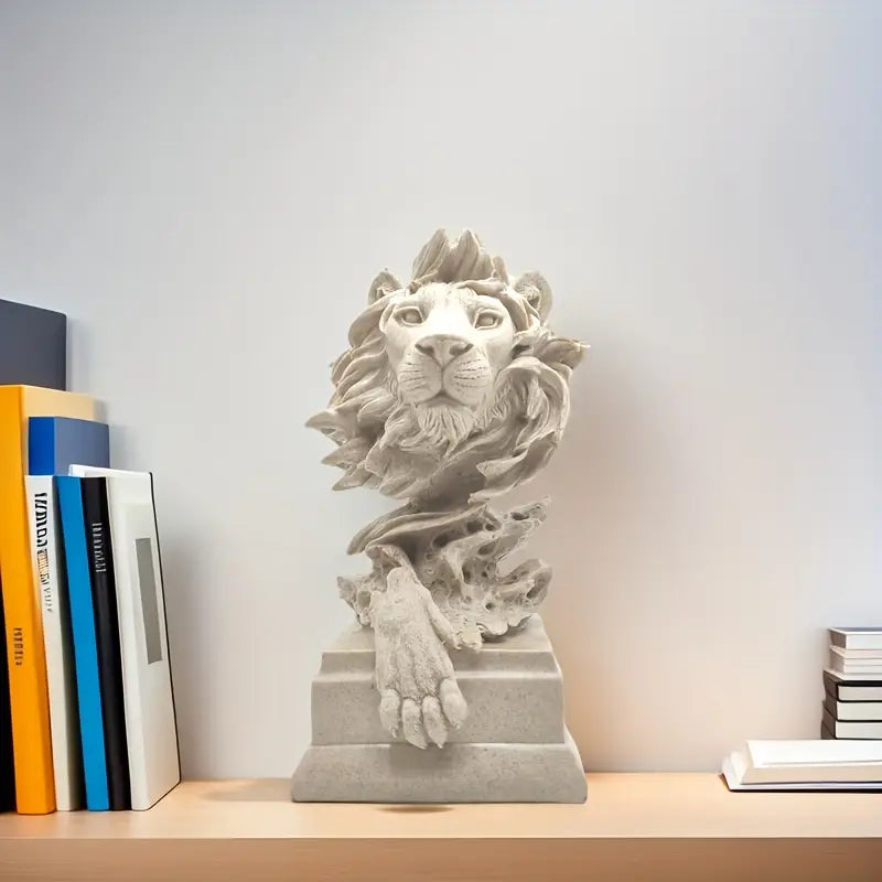 luxury lion head wall decor india premium resin wall art for living room
