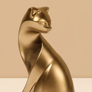 Velvet Paw-Luxe Cat Sculpture