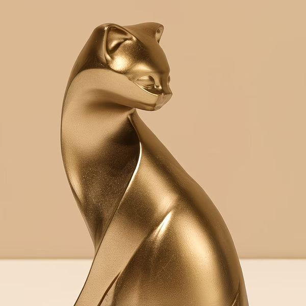 Velvet Paw-Luxe Cat Sculpture