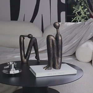 Silent Poise Bookends